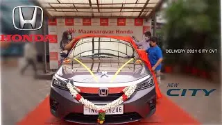 Taking Delivery of Honda City 2021 1.5L cvt l  l cinematic | Chennai | Honda Unboxing