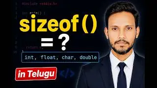 [C Logic Programming]: Create a program in C to use sizeof() function in Telugu