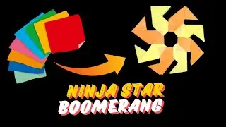 Paper Ninja Star, easy paper toy, amazing paper Ninja Star