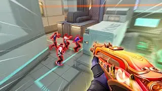 Aggressive Omen plays with NEW Valiant Hero skins…