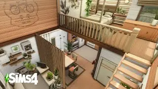 Modern Industrial Loft House | Speed Build | No CC | The Sims 4 | Ambient Music