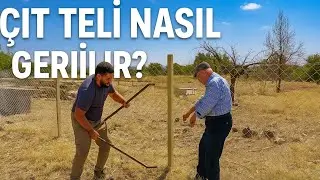 Bahçe teli germe Yakup amcanın tel germe aparatı süper iş yapıyor Arı bahçesi #eyüpkalyoncu