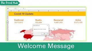 Display Welcome Message When Excel Workbook Is Opened Using Workbook Open Method - VBA Tutorial