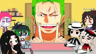 🪵Demon Slayer React To Zoro🪵 Gacha Club