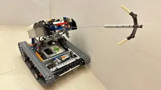 LEGO TANK with grappling hook gun