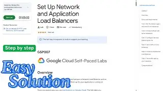 Set Up Network and Application Load Balancers | 