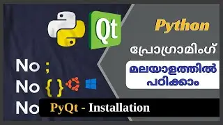 PyQt- Ubuntu Installation | PyQt- Designer tutorial-1 | PyQt- Designer tutorial in Malayalam