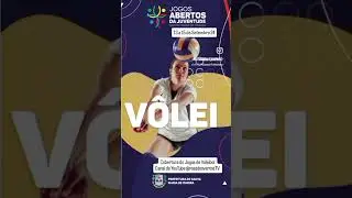 Vamos fazer a cobertura dos Jogos Abertos da Juventude 2024 modalidade Vôlei 13 a 15/09.