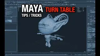 Creating a TurnTable in Maya (360 Spin Around)