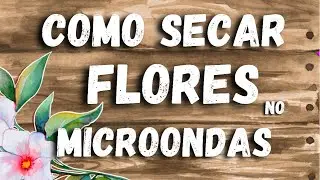 COMO SECAR FLOR RÁPIDO desidratar flores Super Fácil no microondas