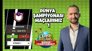 DÜNYA ŞAMPİYONASI MAÇLARIMIZ (CANLI YAYIN) ! CLASH OF CLANS