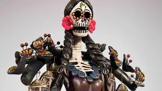 La pescadora | Catrina de barro