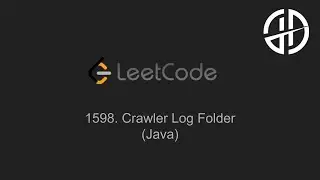 1598. Crawler Log Folder (LeetCode, Java)