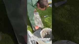 Priming porcelain #construction #asmr #porcelainslabs #patio