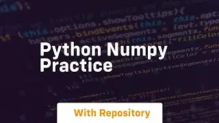 python numpy practice