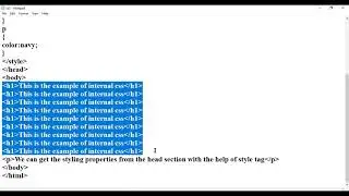 Types of Cascading Style Sheets (CSS) with example programs.