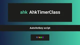 AhkTimerClass - benchmark your functions, scripts in AutoHotkey