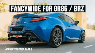 Toyota GR86 / Subaru BRZ Rear bumper diffuser by Fancywide. Instructions part 2.