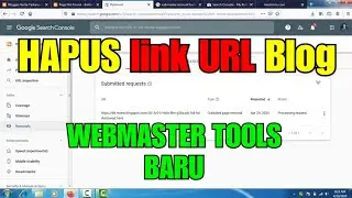 Cara hapus Link URL artikel Blog di Webmaster Tools Baru