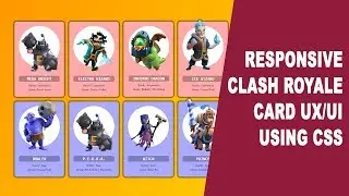 Game troops/Heros characters Card UX using CSS