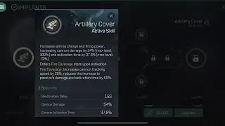 EVE Echoes : Artillery Cover Test LV 22 shoot 2 Type without Web….