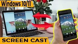 How TO CastScreen Android Phone To Windows 10 Laptop | Screen Mirror Any Android Device TO Windows10