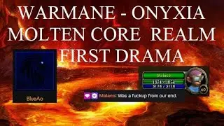 Warmanes suspicious activities influences realm first Molten Core race