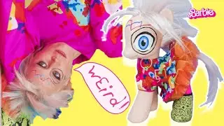 WEIRD BARBIE GETS WEIRDER! Custom My Little Pony OOAK MLP Doll Faceup