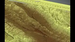 Карта Азербайджана. 3д модель