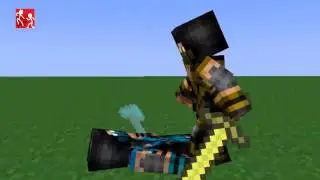 Comics Battle: 3d minecraft Скорпион против Сабзиро | 3d minecraft Scorpion vs Subzero
