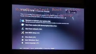 How to Select Boot option on Sony Vaio Laptop