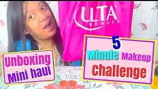 UNBOXING MAKEUP | 5 MINUTE MAKEUP CHALLENGE @karla butterfly 🦋