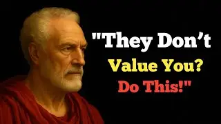 When Someone Doesn't Value You Anymore, Try This Simple Trick and See what Happens| STOIC PHILOSOPHY