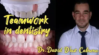 Dental implantation.tooth preparation, ceramic veneers. Creating a new smile. Dr. David Díaz Cabrera