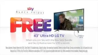 Sky Black Friday has arrived with a FREE 43” UHD LG TV