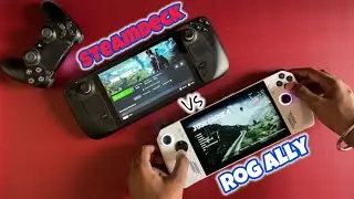 THE ULTIMATE TEST - ROG ALLY VS STEAMDECK AAA GAMING PERFORMANCE REVIEW #steamdeck #rogally #gaming