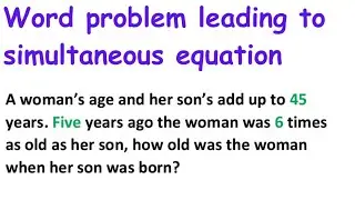 Word problem on simultaneous equation 2  (for easy learning)