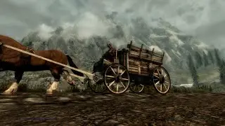Skyrim - Путешествие из Вайтрана в Рифтен на повозке.