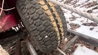 Homemade Snow Ski Lift with Old Tractor