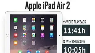 Apple iPad Air 2 Battery life Results