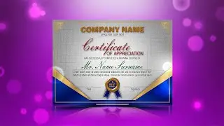 How to Design a Certificate | Photoshop Tutorial | Black Pixel