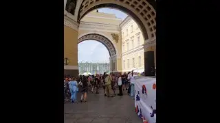 Забег котиков на Дворцовой
