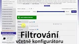Filtrování včetně konfigurátoru