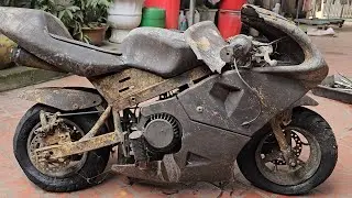 Restoration Motorcycle Buried in Mud | The Complete Process