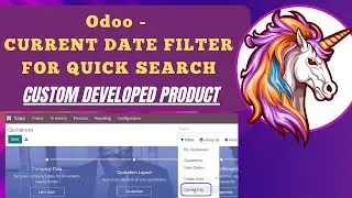 Odoo | Current Date Filter for Quick Search of Today's Record | Custom App  