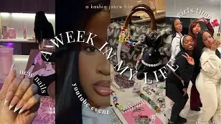 a weekly vlog! youtube creators event, a girls week in atl, diy bag charms + bathroom makeover 🎀