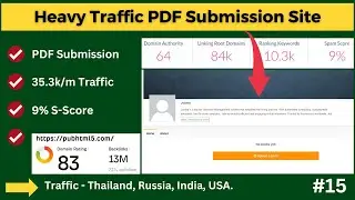 Drive Heavy Traffic Through this PDF Submission Backlink | Create PDF & Profile Submission Backlink
