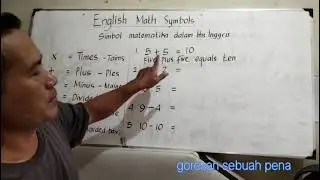 ENGLISH MATH SYMBOLS ( Simbol matematika dalam bahasa Inggris ) 