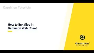 How to link files in Daminion Web Client