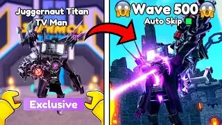 😱NEW OVERPOWERED 💀Juggernaut Titan TV Man🔥(TOILET TOWER DEFENSE)